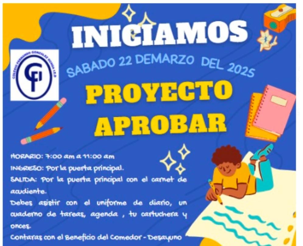 INICIO PROYECTO APROBAR