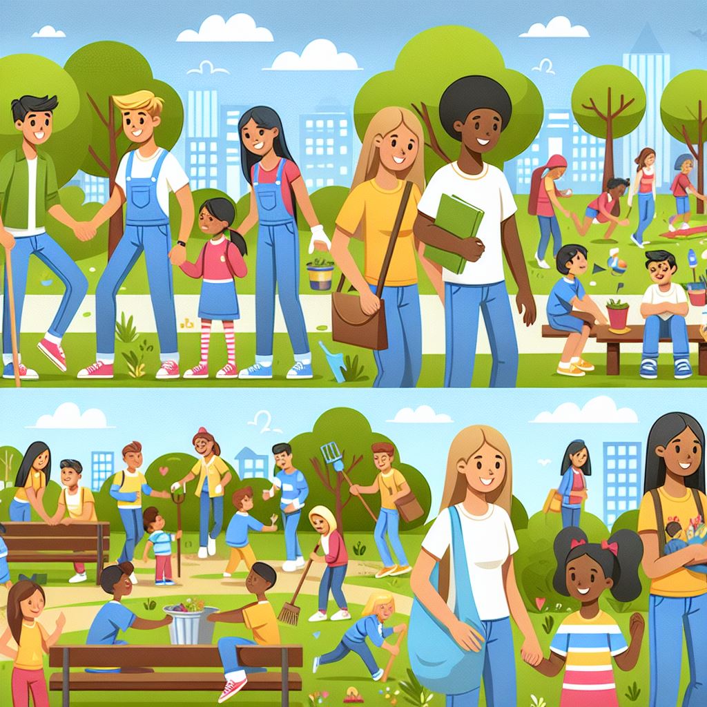 estudiantes en servicio social