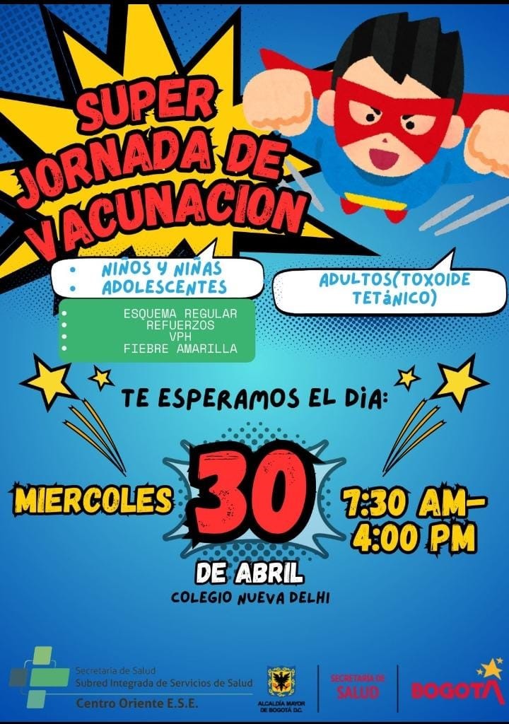 JORNADA DE VACUNACIÓN 30 DE ABRIL