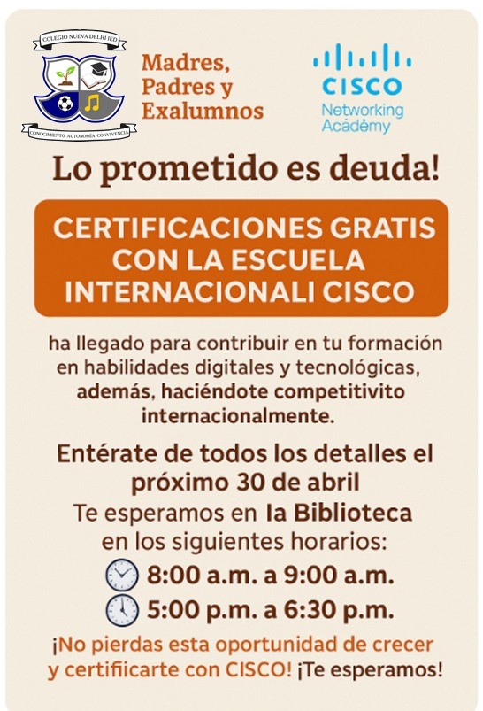 CERTIFICACIONES ESCUELA CISCO