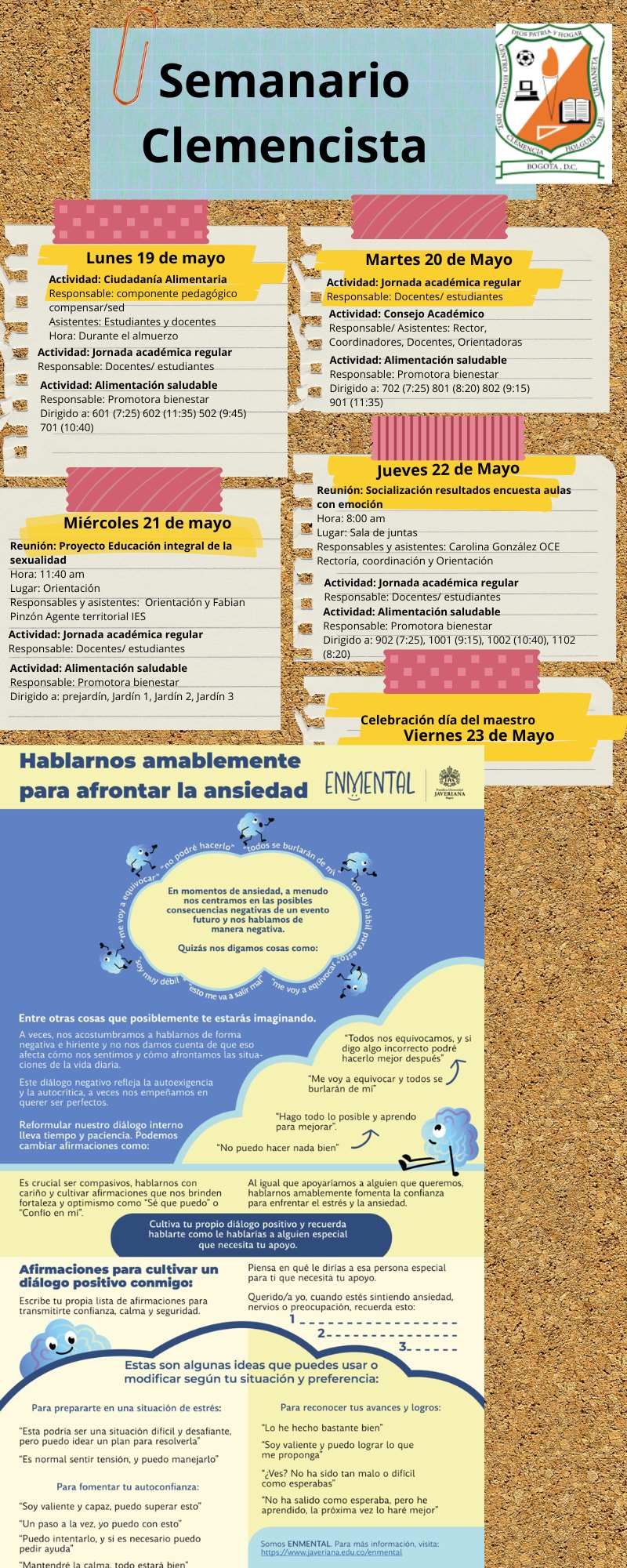SEMANARIO CLEMENCISTA 19 AL 23 DE MAYO 2.025
