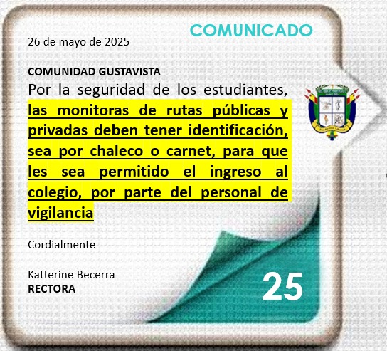comunicado 25