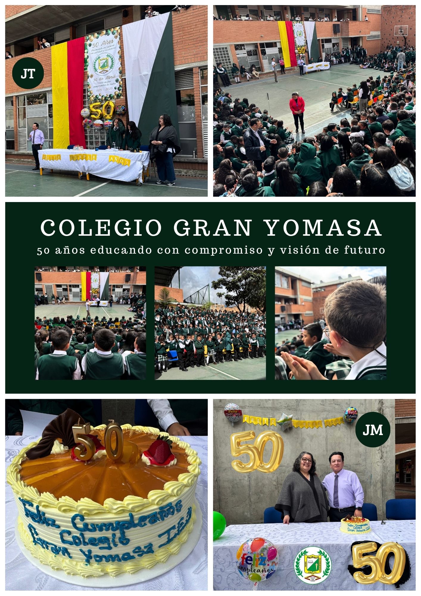 Cumpleaños del colegio las dos jornadas