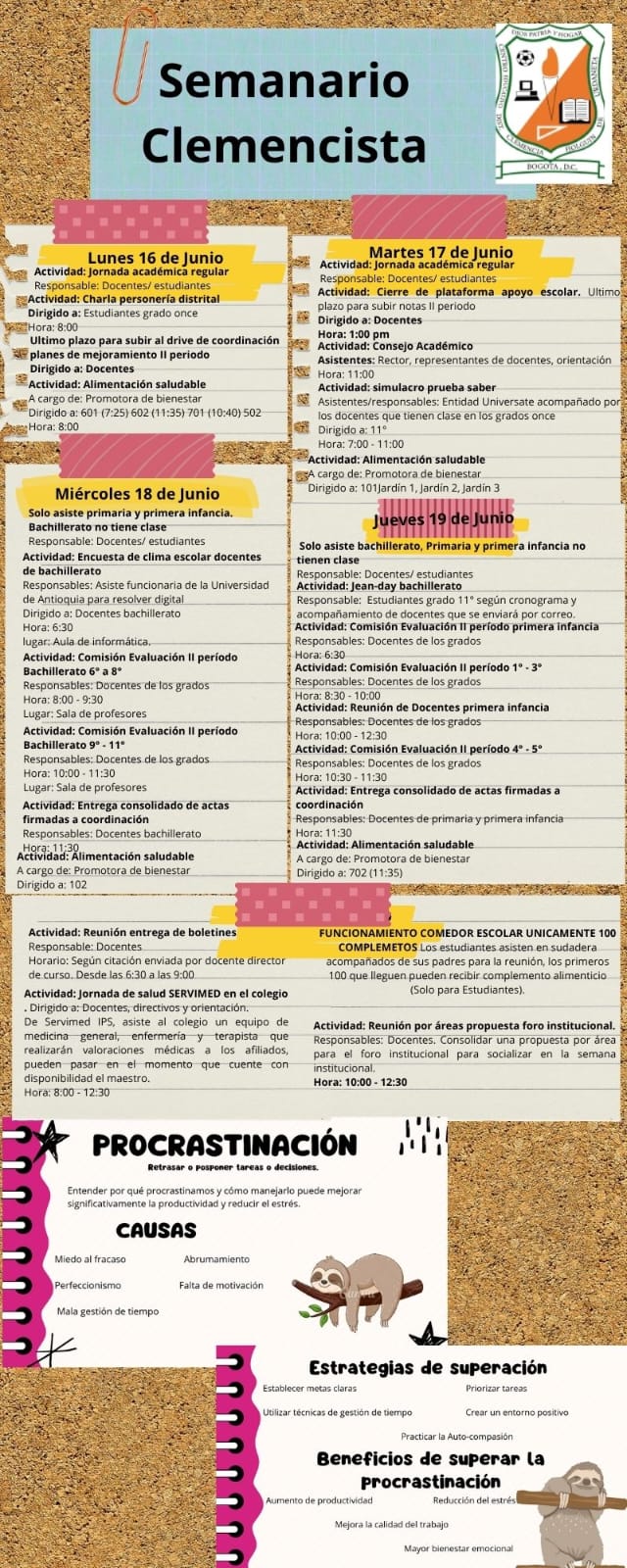 SEMANARIO CLEMENCISTA 16 AL 20 DE JUNIO 2.025