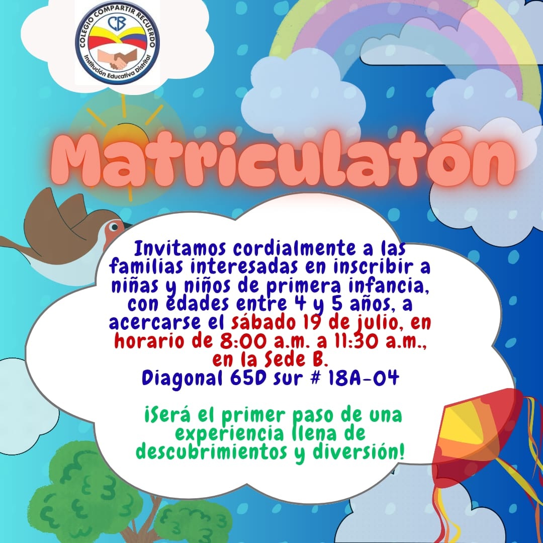 matriculas primera infancia