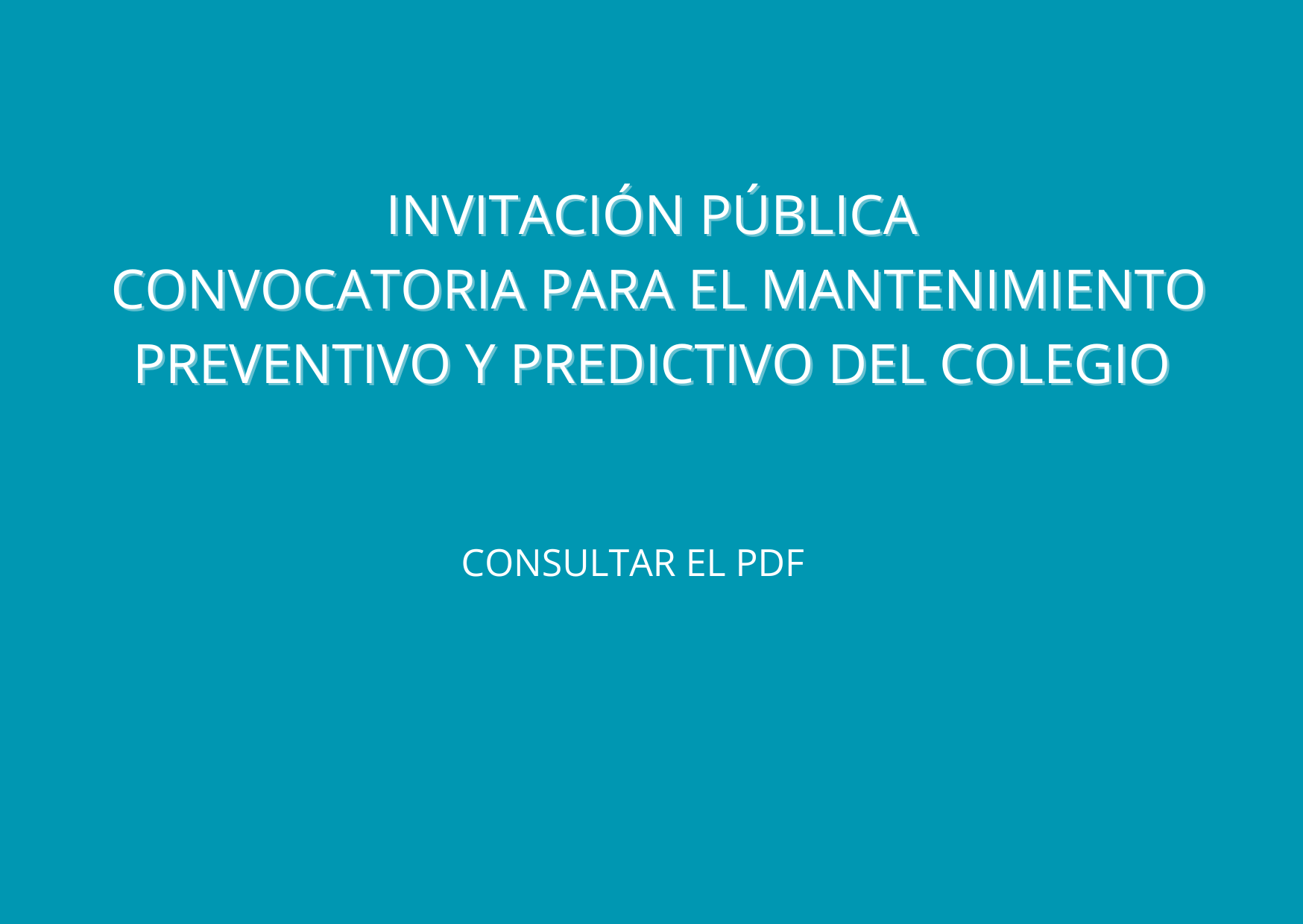 LLAMADO A OFERTAS MANTENIMIENTO DEL COLEGIO