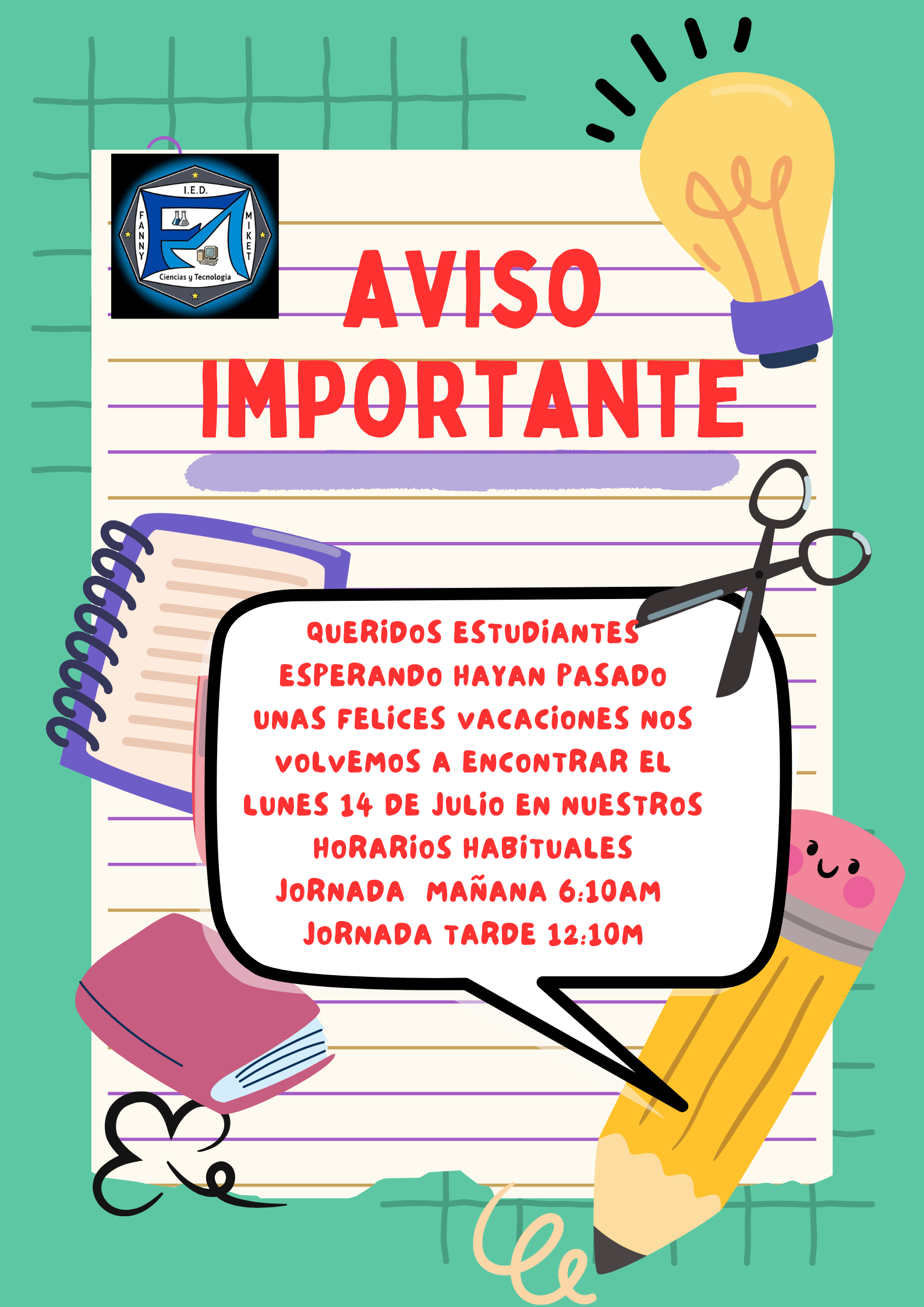 NO CLASE 11 DE JULIO 