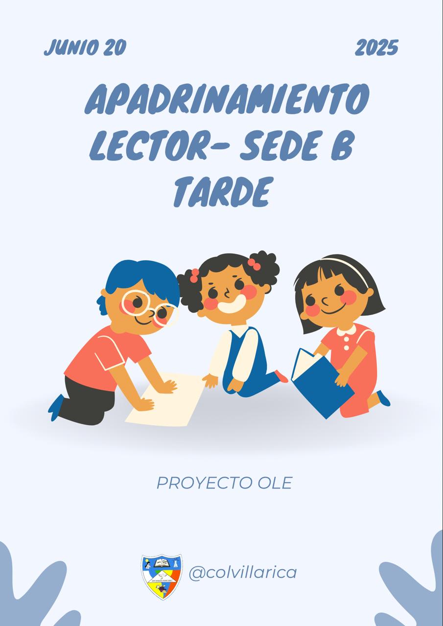 Texto con imagen del apadrinamiento lector