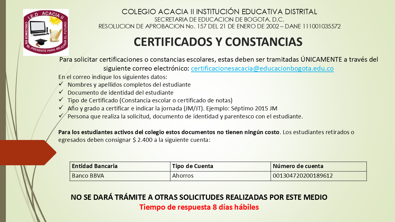certificados