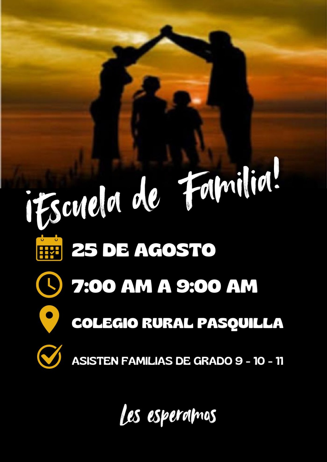 ESCUELA DE FAMILIAS  GRADOS 9, 10 Y 11