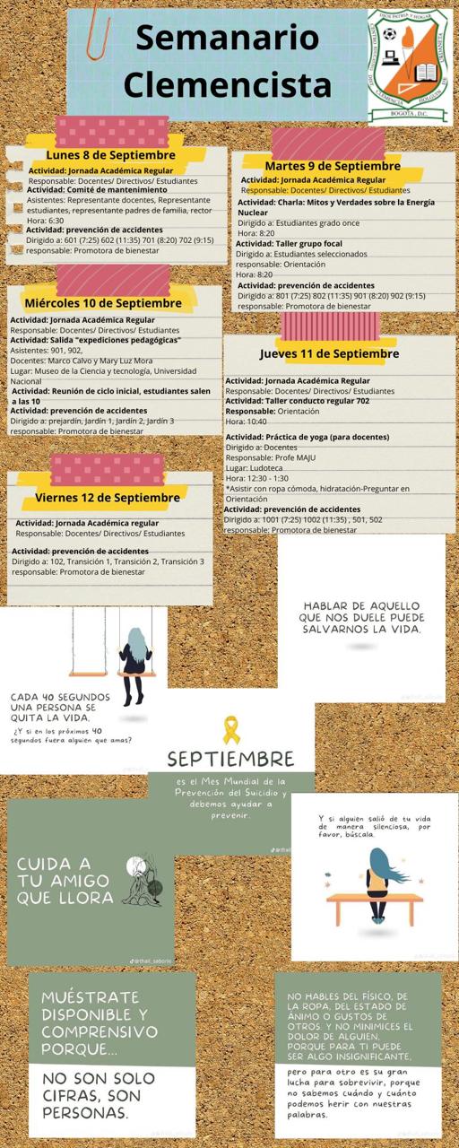 SEMANARIO CLEMENCISTA DEL 8 AL 12 DE SEPTIEMBRE DE 2025