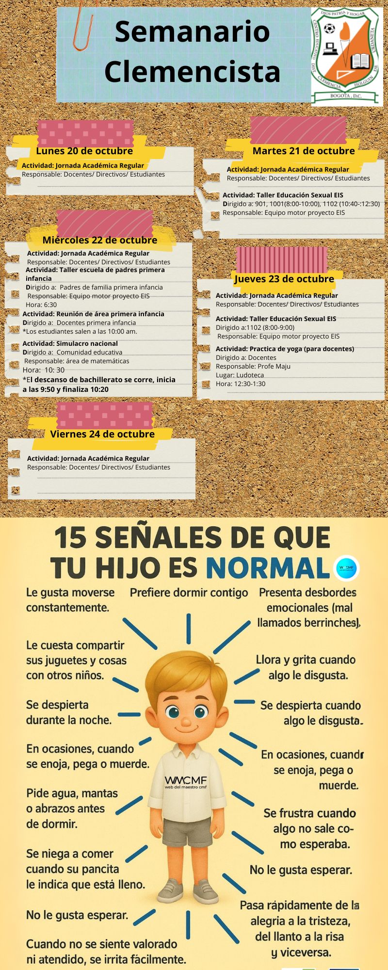 SEMANARIO CLEMENCISTA DEL 20 AL 24 DE OCTUBRE DE 2025