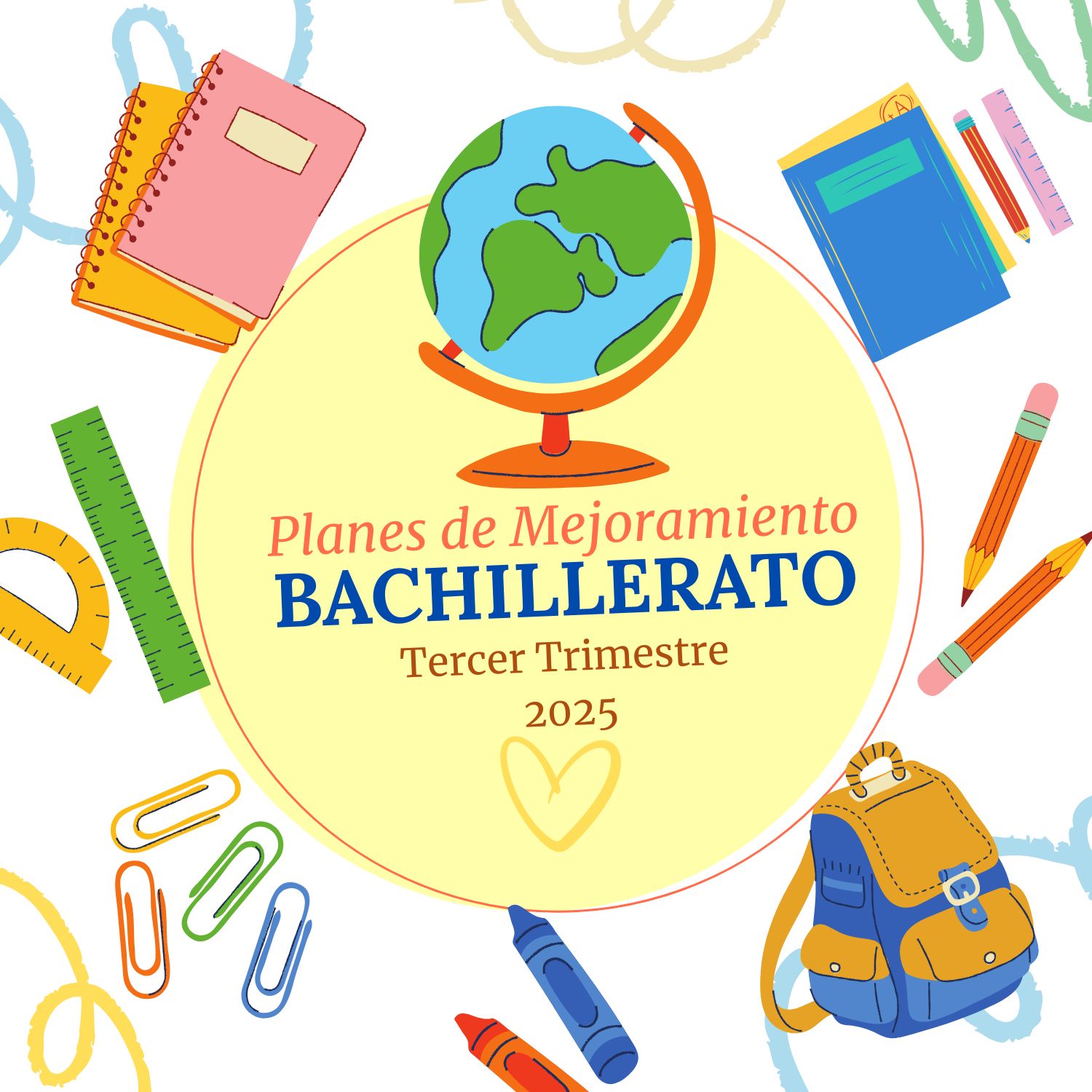 Planes de Mejoramiento Bachillerato Tercer Trimestre 2025