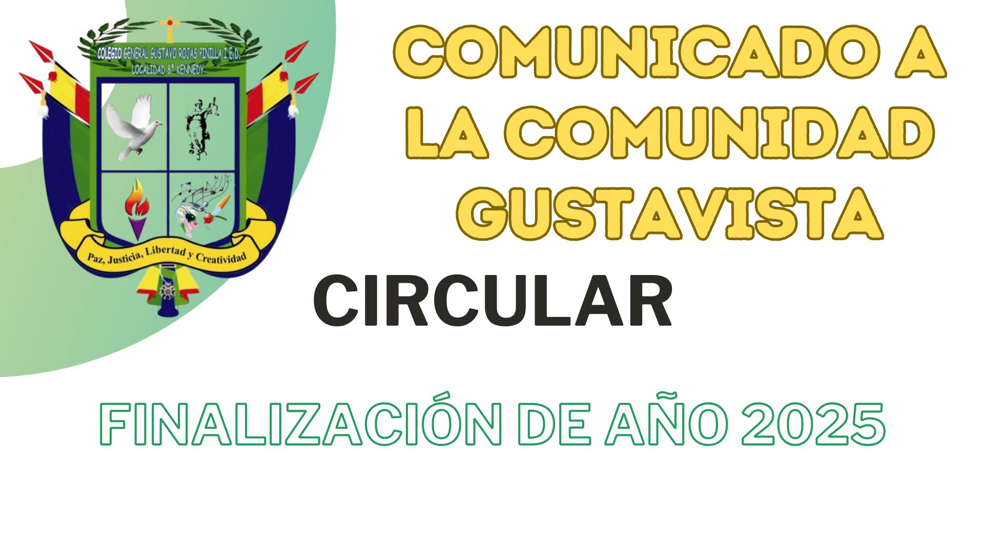 CIRCULAR FINALIZACIÓN DE AÑO