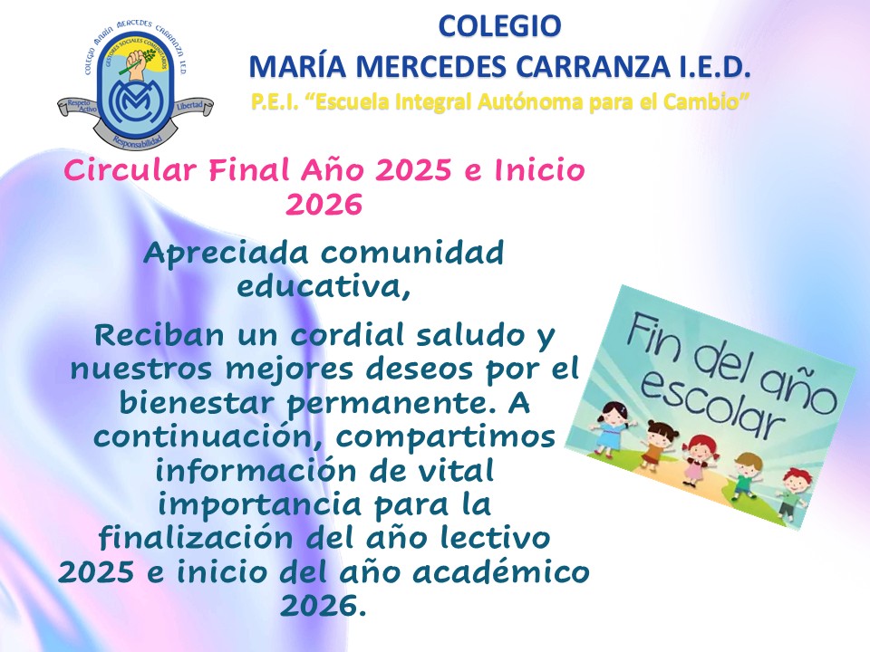 Circular Final Año 2025 e Inicio 2026