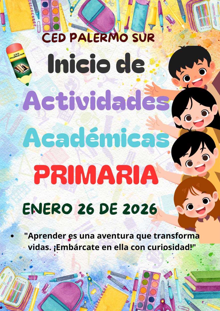 Inicio actividades académicas grados primaria.