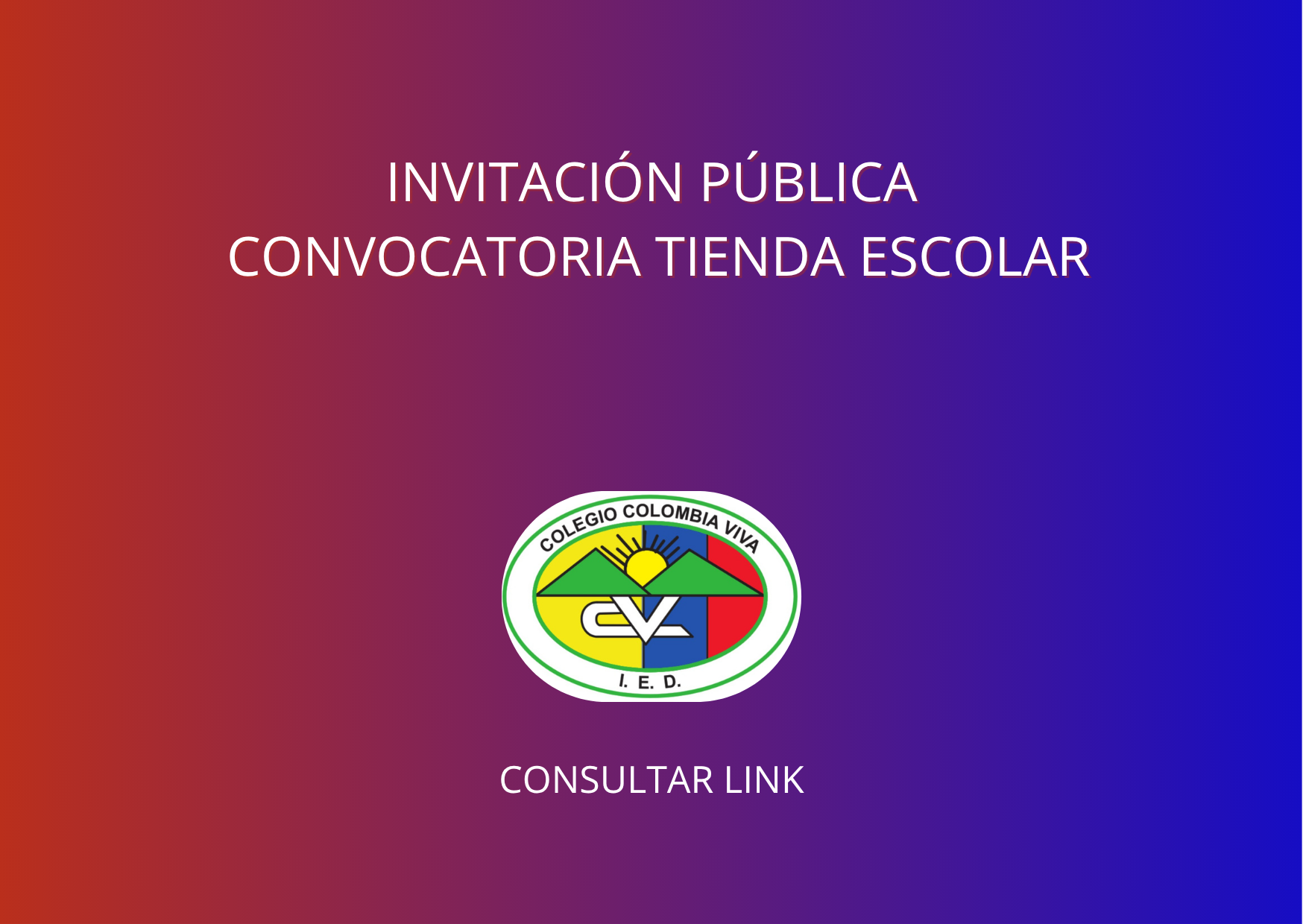 CONVOCATORIA TIENDA ESCOLAR