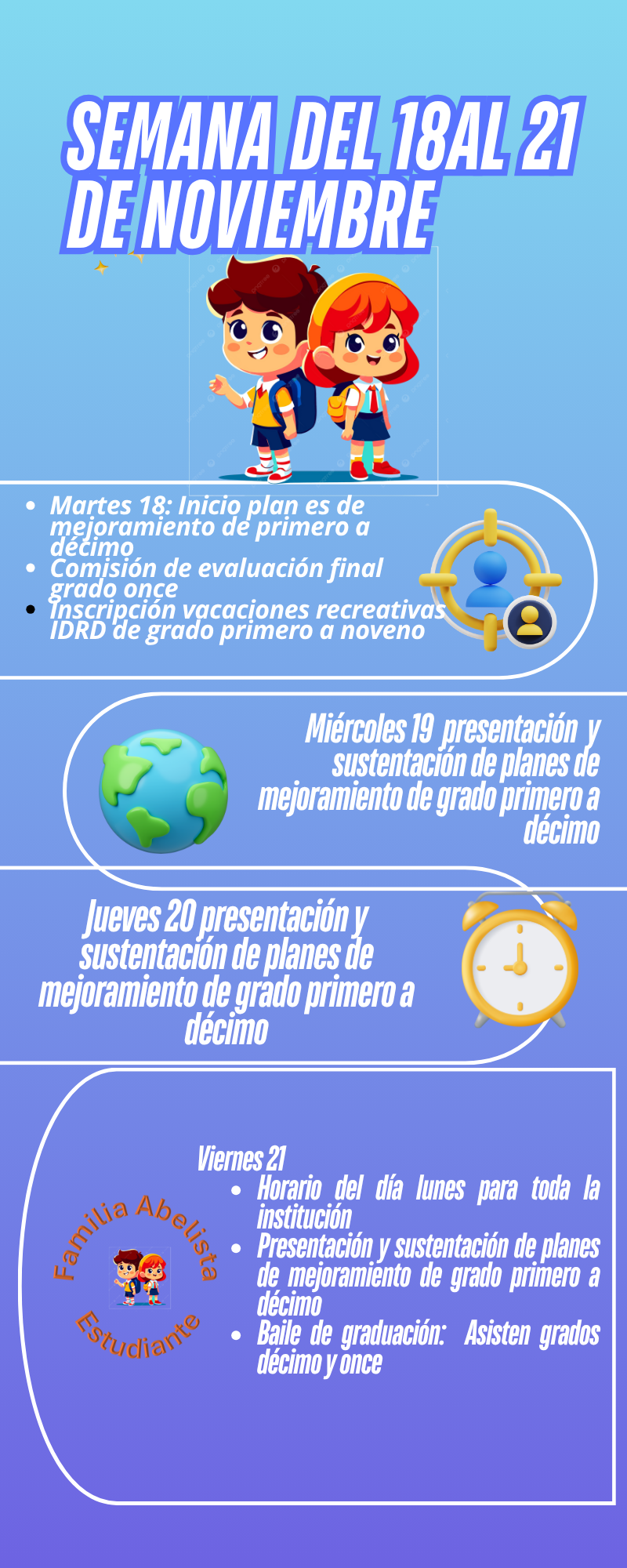 Semana del 18 al 21 de noviembre