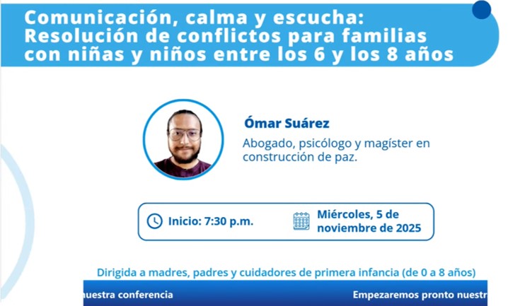 Conferencia virtual: Comunicación, calma y escucha: Resolución de conflictos