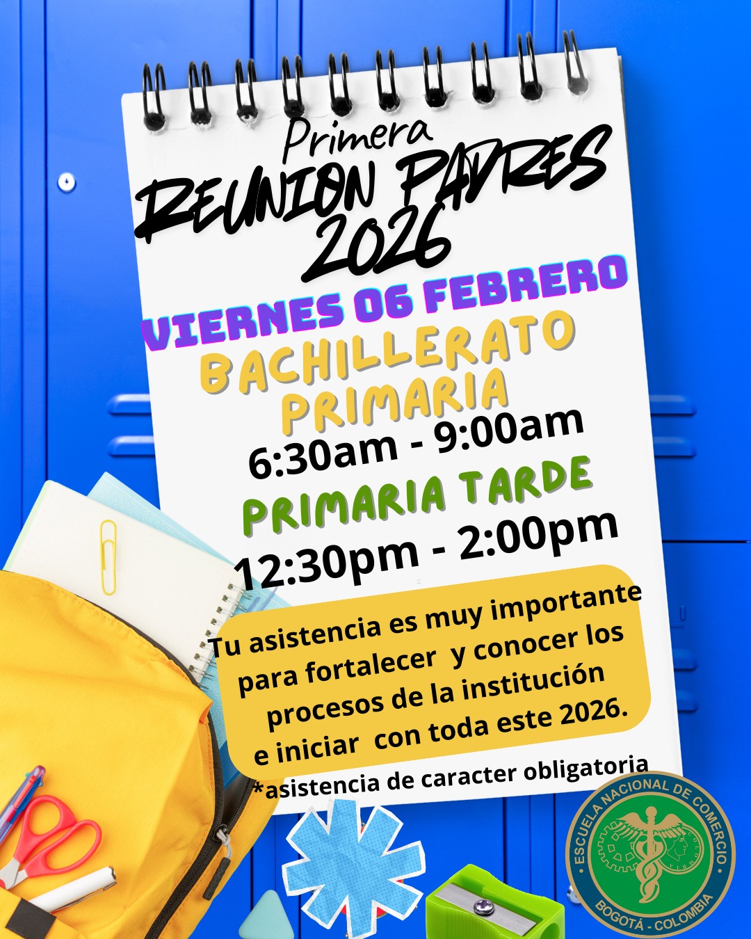 Asamblea 2026 Escuela Nacional de Comercio