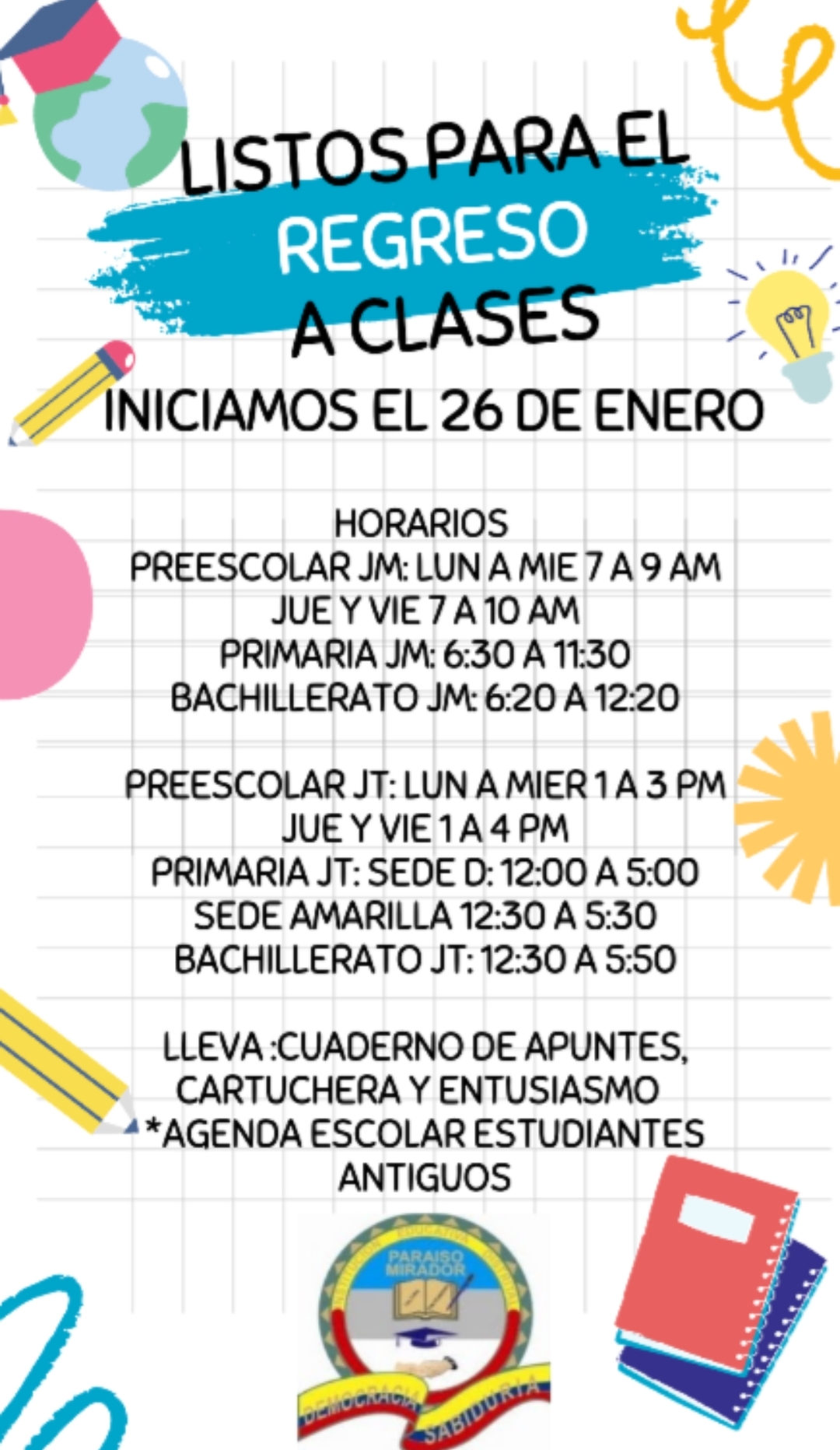 Atención al ingreso de estudiantes 2026 