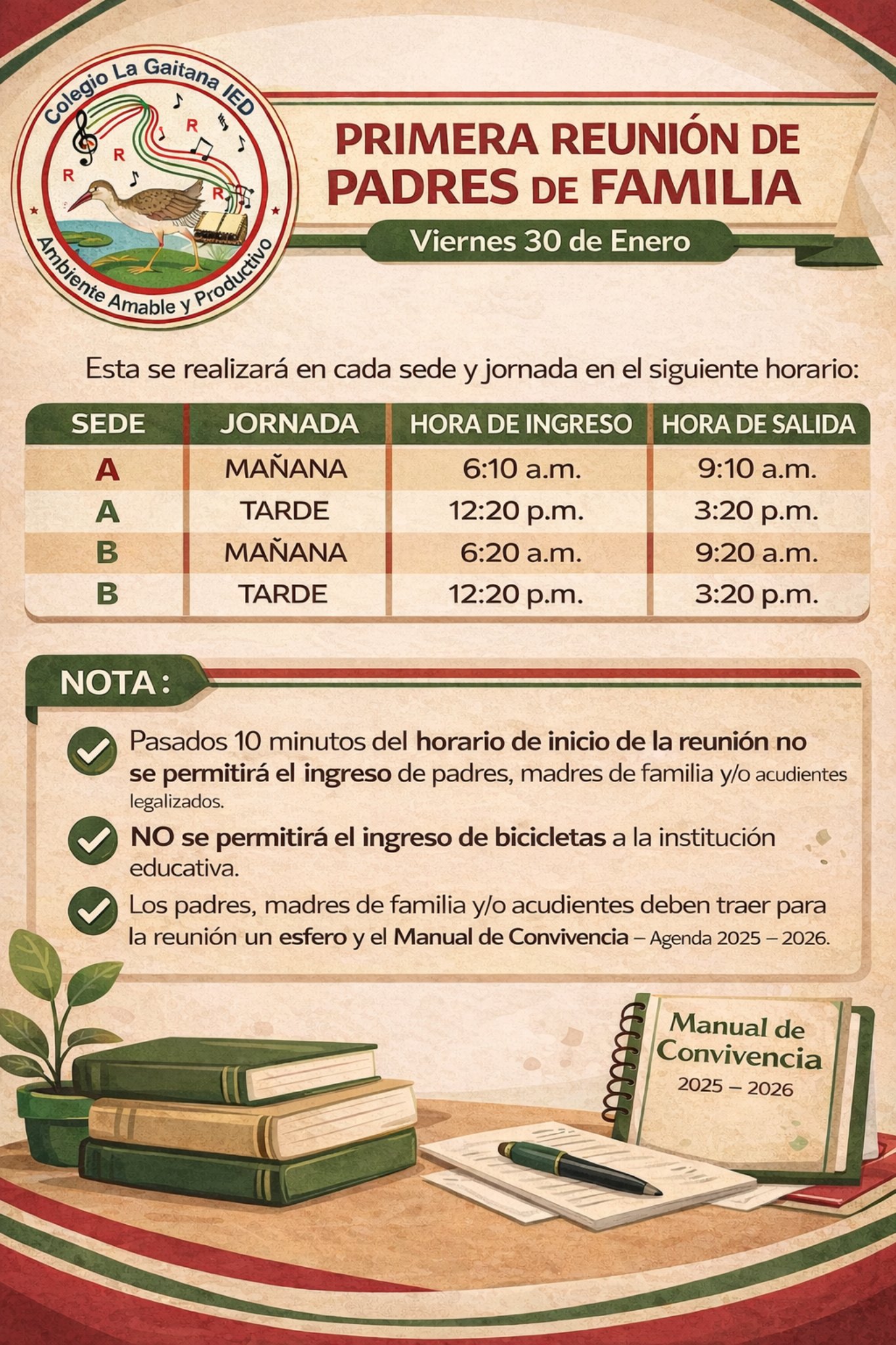Primera Reunión de Padres  2026