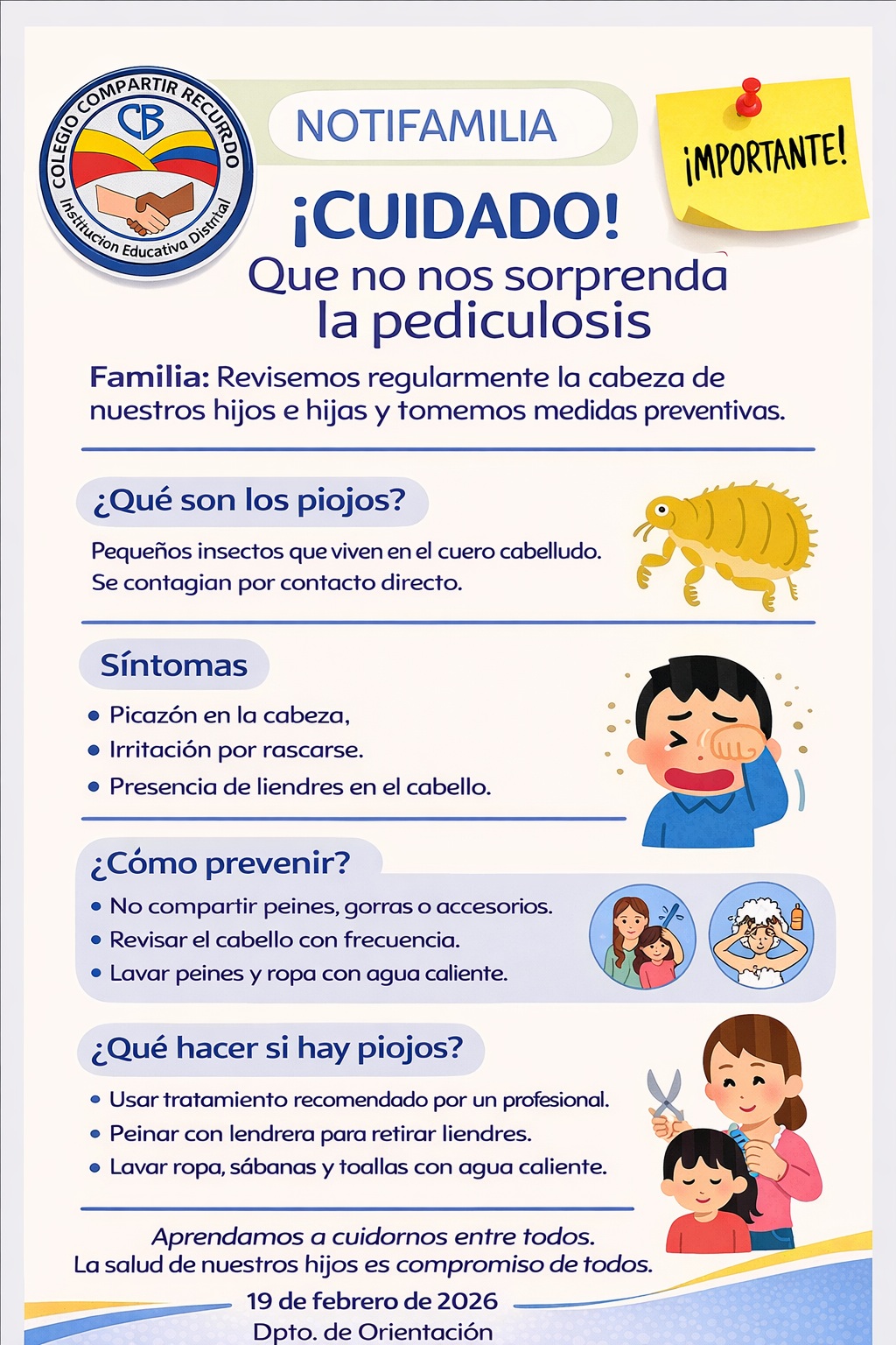 AVISO PEDICULOSIS