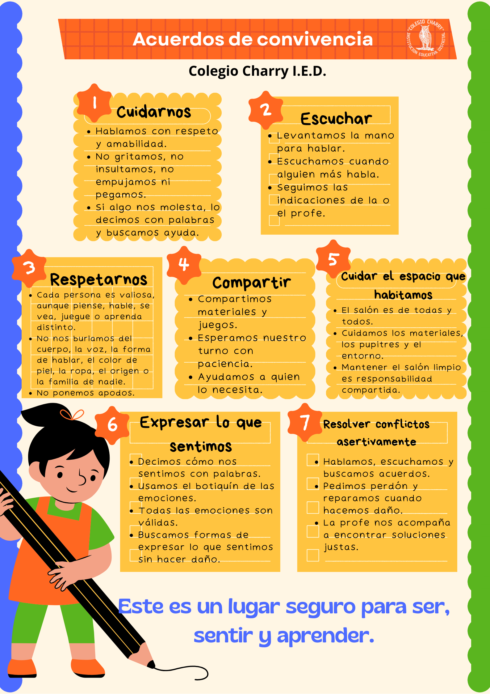 Acuerdos de convivencia y cuidado socioemocional