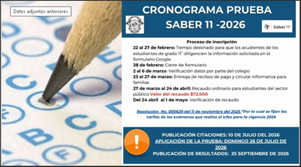 Información ICFES 2026