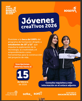 Jóvenes creativos 2026