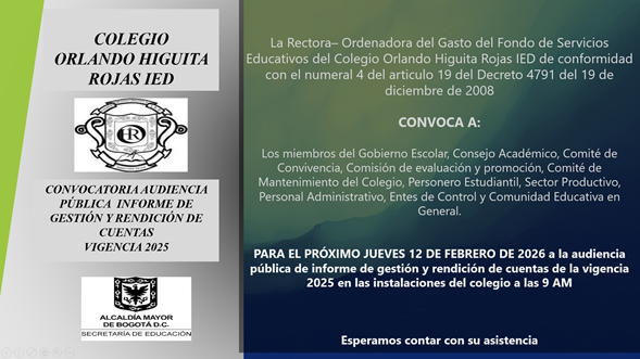 Rendición de cuentas 2025