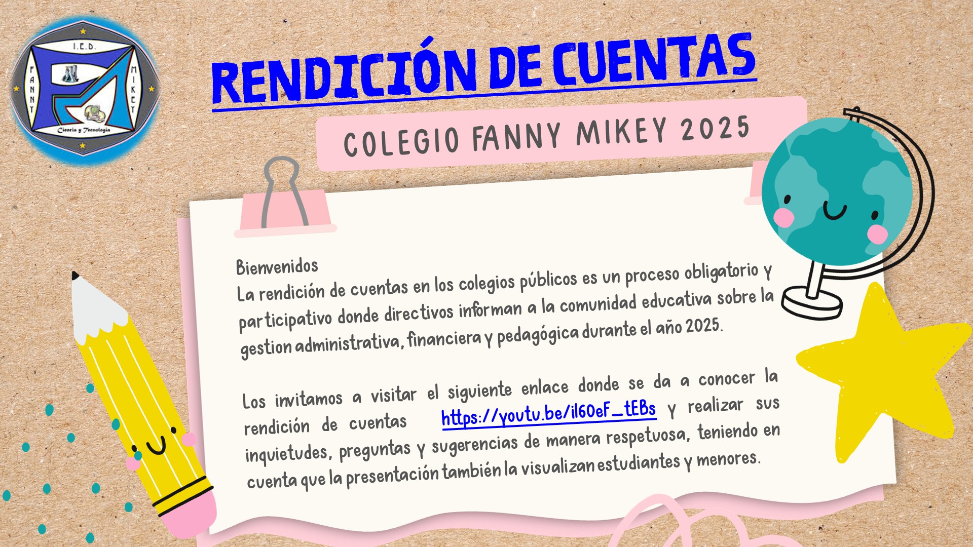 Rendición de cuentas 2025