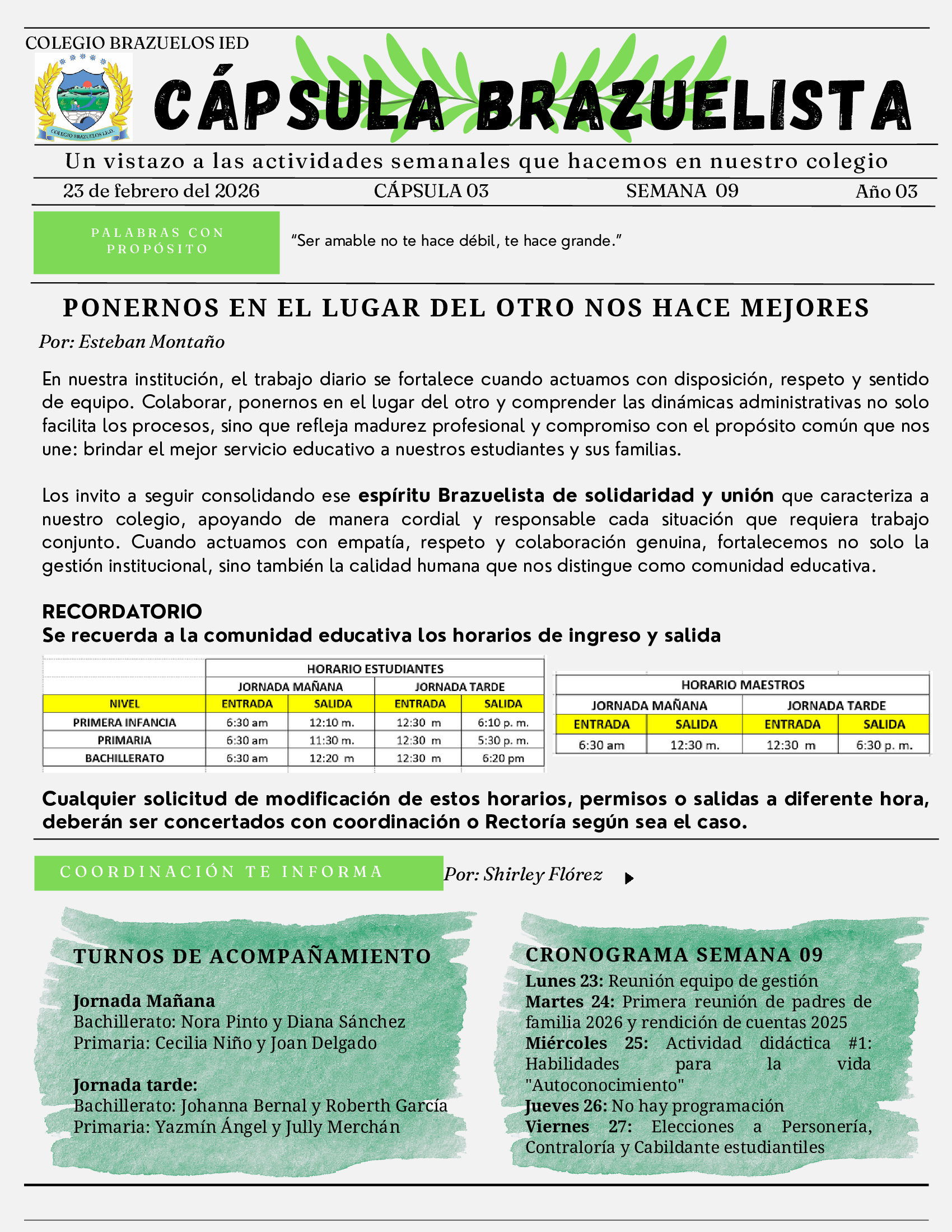 Colegio Brazuelos IED