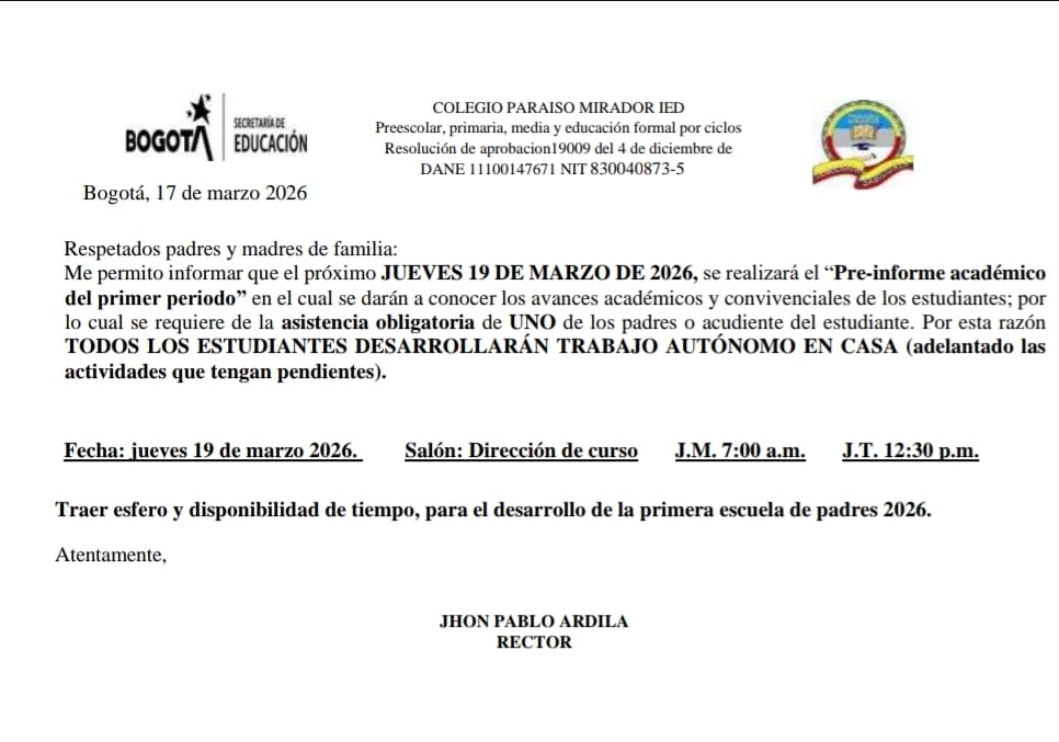 Circular pre-informe 