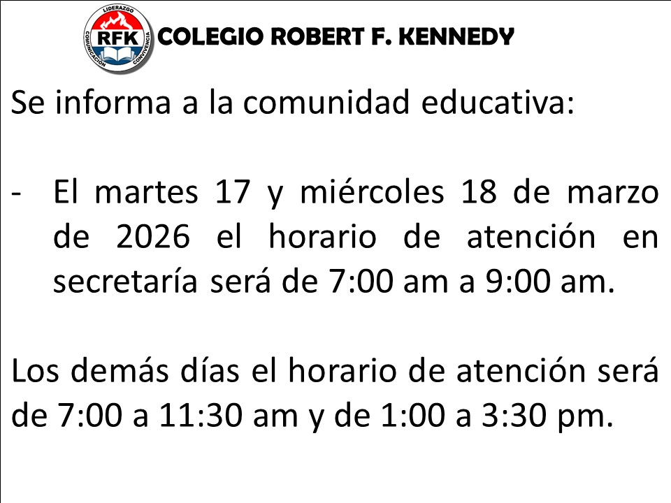 imagen con informacion de atencion en secretaria