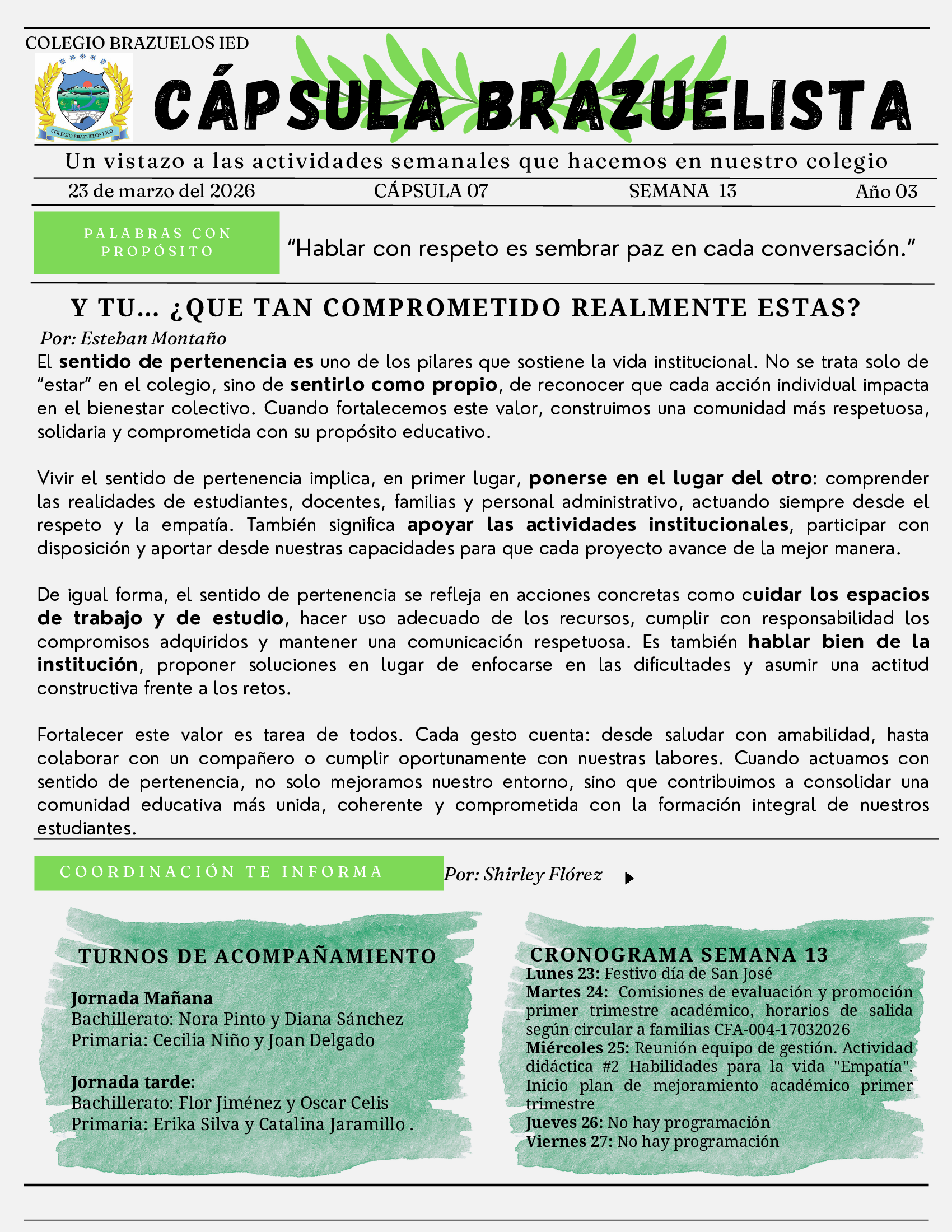 Colegio Brazuelos IED