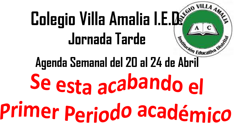 Agenda Semanal del 20 al 24 de Abril del 2026