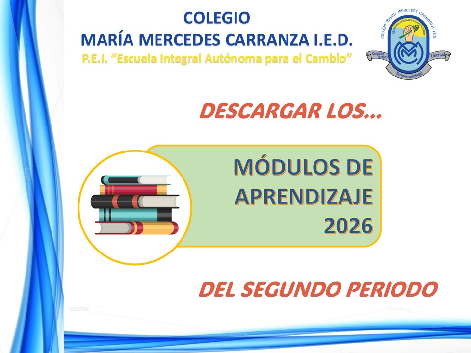 MÓDULOS DE APRENDIZAJE SEGUNDO PERIODO 2026