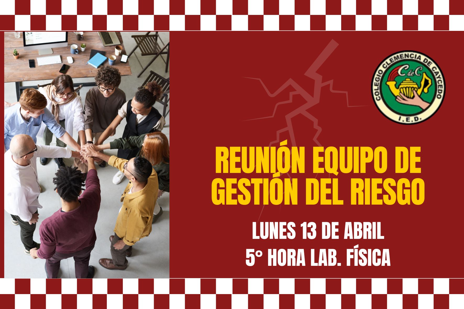 Reunión equipo de gestión del riesgo