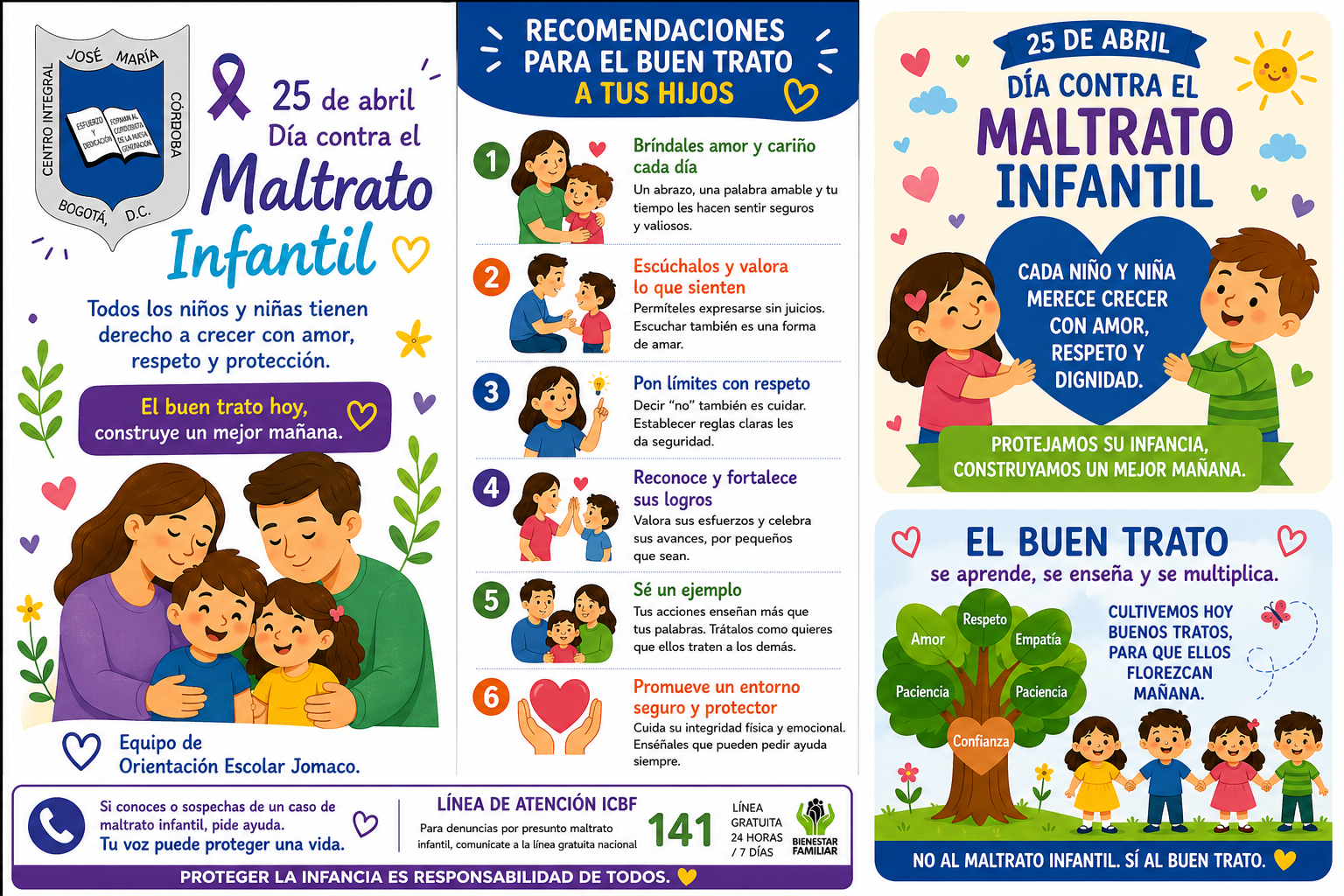 No al maltrato infantil