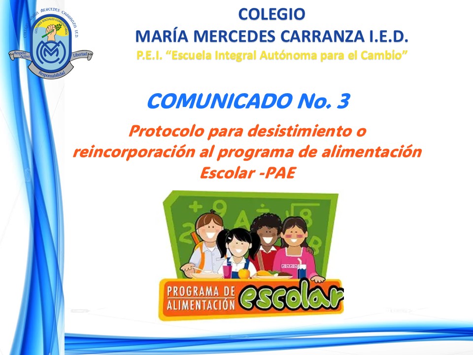 Protocolo para desistimiento PAE