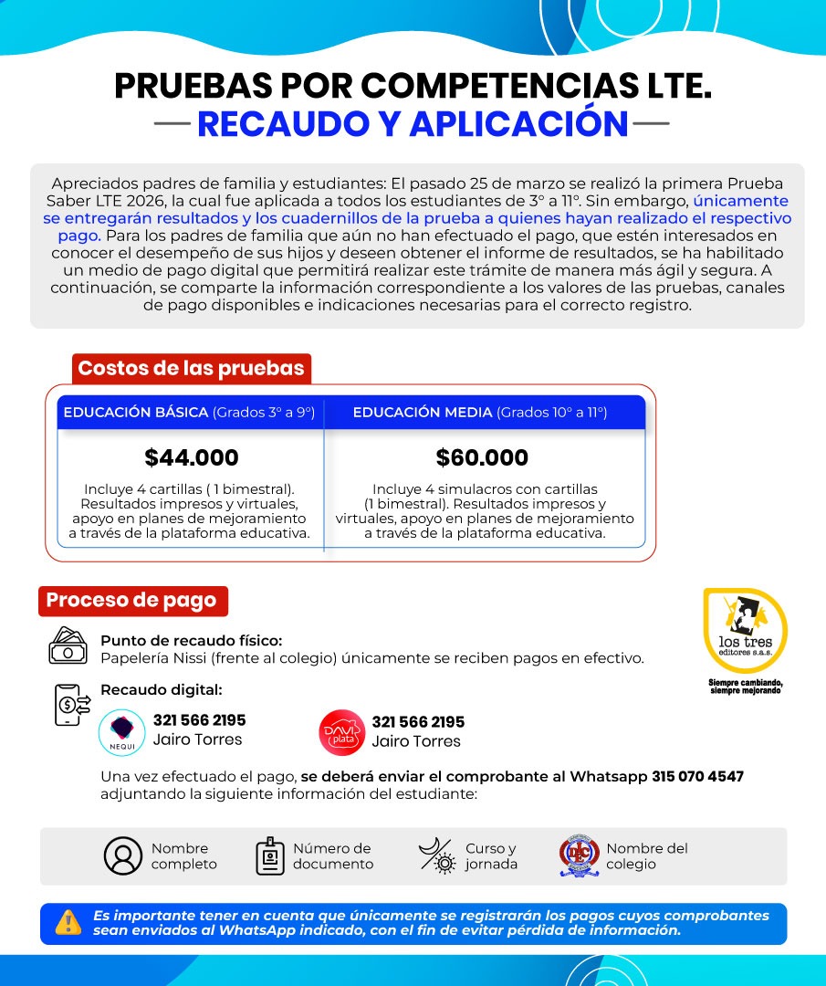 Pruebas por competencias LTE - Recaudo y aplicación