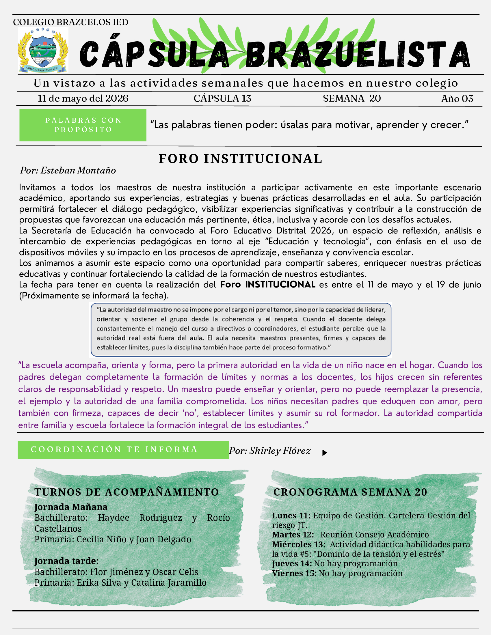 Colegio Brazuelos IED