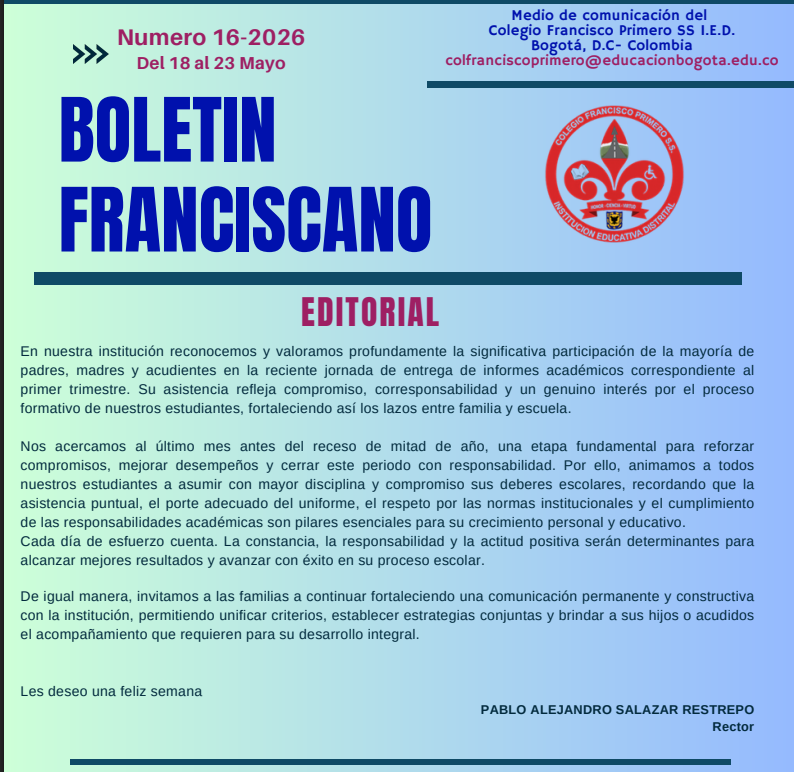 BOLETÍN No. 16-2026 