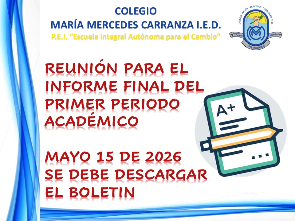 INFORME ACADEMICO PRIMER PERIODO