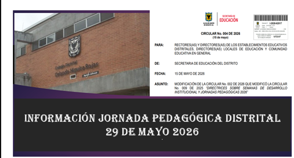 JORNADA PEDAGÓGICA 29 MAYO 2026