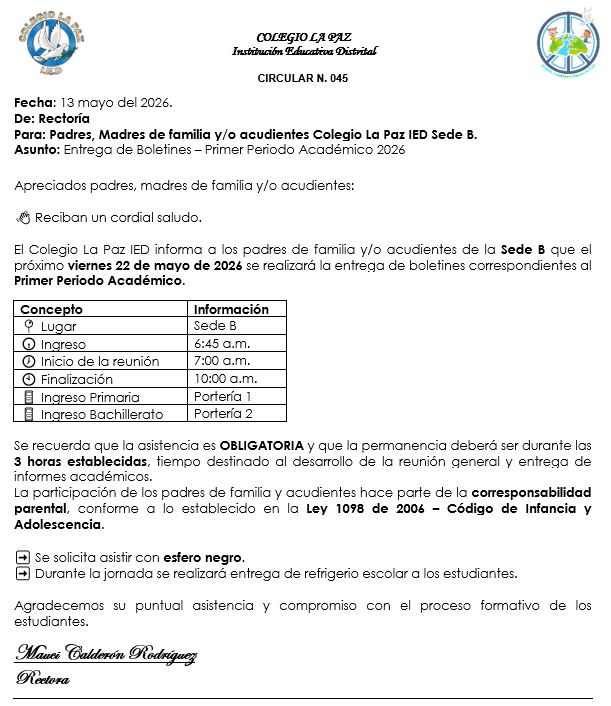 entrega de notas 