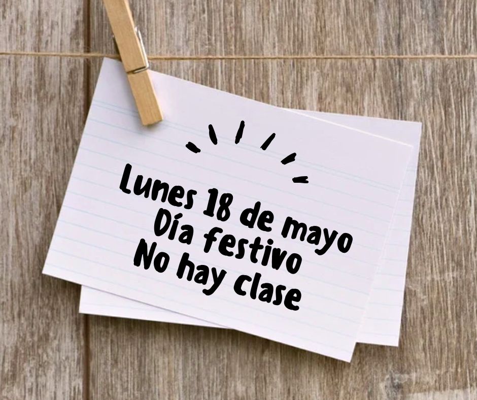 Día festivo. No hay clase