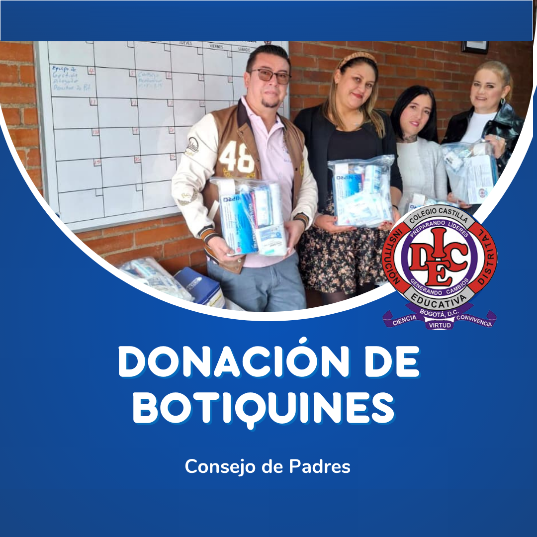 Donación de 60 botiquines para nuestra institución