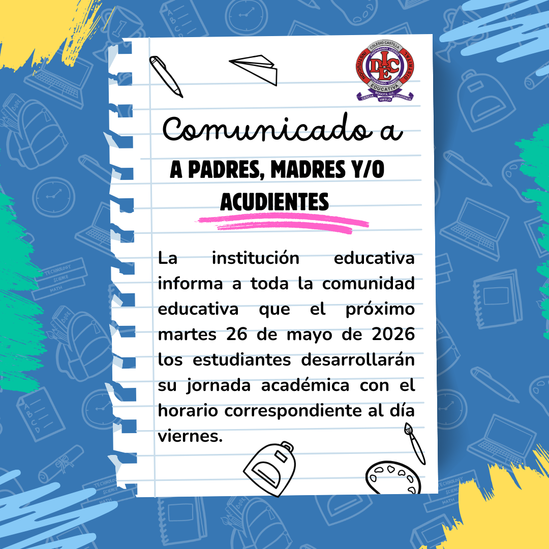 COMUNICADO A PADRES, MADRES Y/O ACUDIENTES